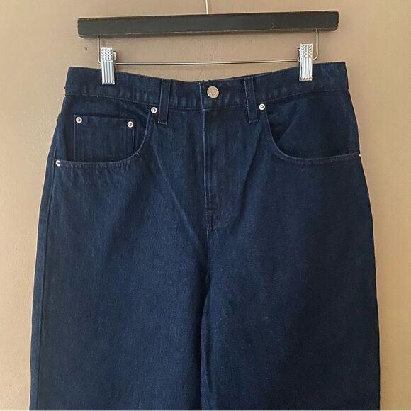 GRLFRND Enya Dropped Crotch Jeans Franklin dark blue denim baggy Revolve 27-31 - Picture 11 of 14